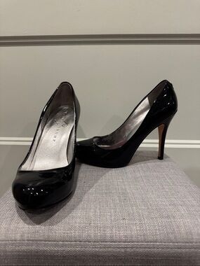 Ivanka Trump Black Patent Leather High Heel Pumps 6.5